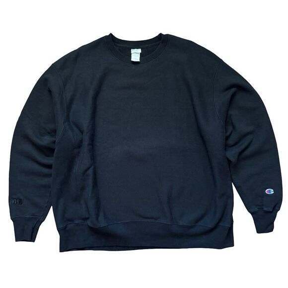 VTG Champion Sweatshirt Mens Size XXL Embroidered VH1 Promo Reverse Weave Black - Picture 1 of 7
